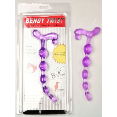 Анальная цепочка Anal Beads Purple 23/201mm
