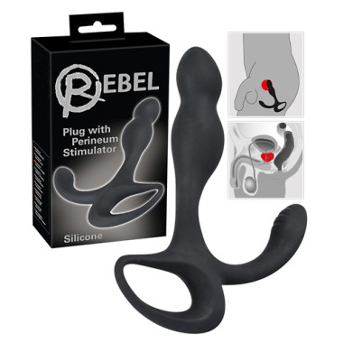 Массажер простаты - Rebel Plug with Perineum Stimulator