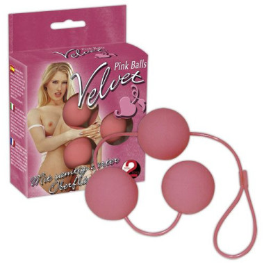 Вагинальные шарики - Velvet Pink Balls