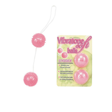 Вагинальные шарики - Pink Duoballs Soft