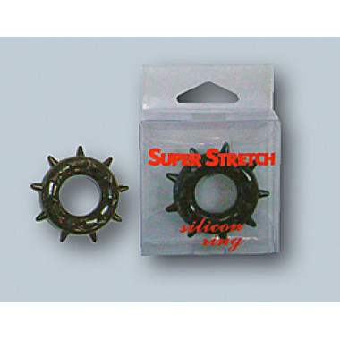 Эрекционное кольцо - Super Stretch Silikon Ring, black